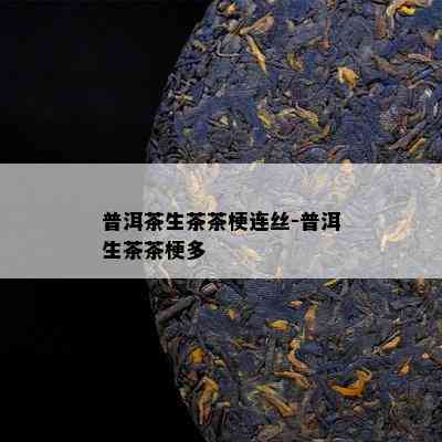 普洱茶生茶茶梗连丝-普洱生茶茶梗多