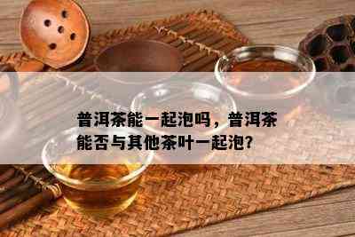 普洱茶能一起泡吗，普洱茶能否与其他茶叶一起泡？