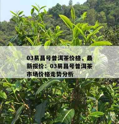 03易昌号普洱茶价格，最新报价：03易昌号普洱茶市场价格走势分析