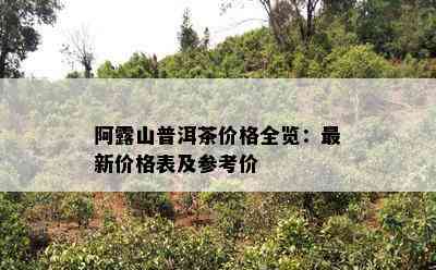 阿露山普洱茶价格全览：最新价格表及参考价