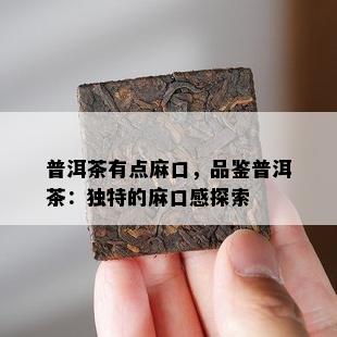 普洱茶有点麻口，品鉴普洱茶：特别的麻口感探索