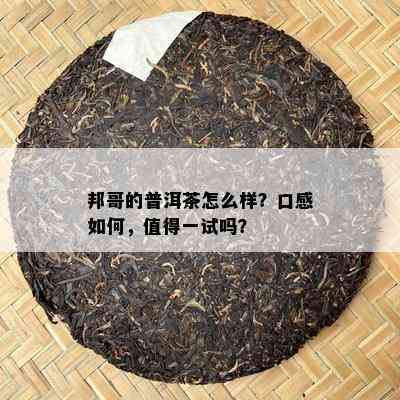 邦哥的普洱茶怎么样？口感怎样，值得一试吗？