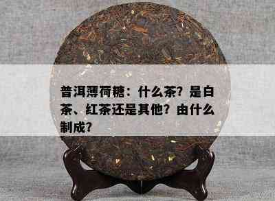 普洱薄荷糖：什么茶？是白茶、红茶还是其他？由什么制成？