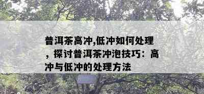 普洱茶高冲,低冲怎样解决，探讨普洱茶冲泡技巧：高冲与低冲的解决方法