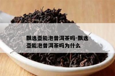 飘逸壶能泡普洱茶吗-飘逸壶能泡普洱茶吗为什么