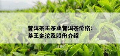 普洱茶王茶业普洱茶价格：茶王金沱及股份介绍