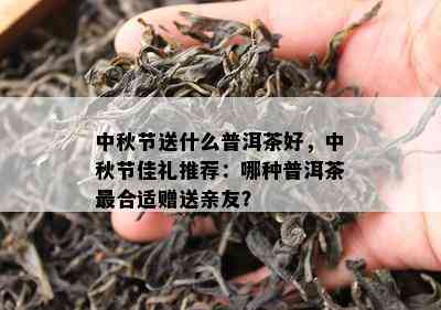 中秋节送什么普洱茶好，中秋节佳礼推荐：哪种普洱茶最合适赠送亲友？