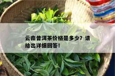 云南普洱茶价格是多少？请给出详细回答！