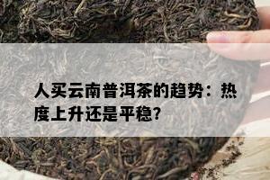 人买云南普洱茶的趋势：热度上升还是平稳？