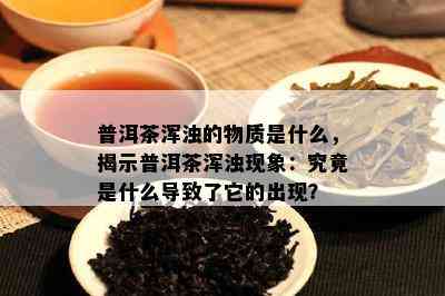 普洱茶浑浊的物质是什么，揭示普洱茶浑浊现象：究竟是什么引起了它的出现？