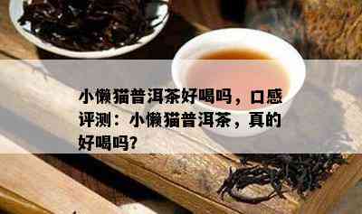 小懒猫普洱茶好喝吗，口感评测：小懒猫普洱茶，真的好喝吗？