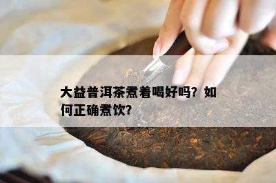 大益普洱茶煮着喝好吗？怎样正确煮饮？