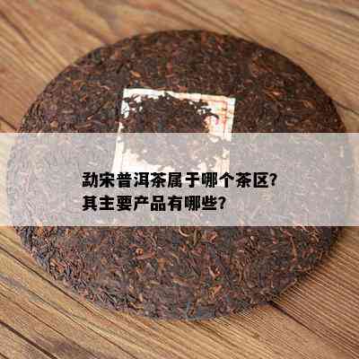 勐宋普洱茶属于哪个茶区？其主要产品有哪些？