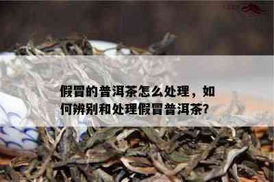 假冒的普洱茶怎么解决，怎样辨别和解决假冒普洱茶？