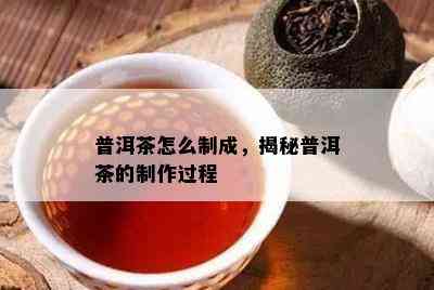 普洱茶怎么制成，揭秘普洱茶的制作过程