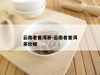 云南老普洱茶-云南老普洱茶价格