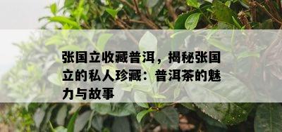 张国立收藏普洱，揭秘张国立的私人珍藏：普洱茶的魅力与故事