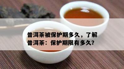 普洱茶被保护期多久，了解普洱茶：保护期限有多久？