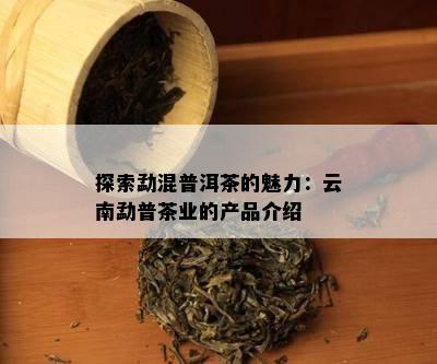 探索勐混普洱茶的魅力：云南勐普茶业的产品介绍