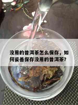 没用的普洱茶怎么保存，如何妥善保存没用的普洱茶？