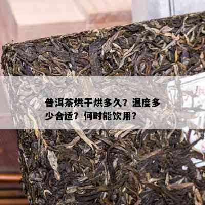 普洱茶烘干烘多久？温度多少合适？何时能饮用？