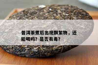 普洱茶煮后出现飘絮物，还能喝吗？是否有？