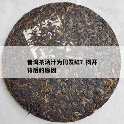 普洱茶汤汁为何发红？揭开背后的原因