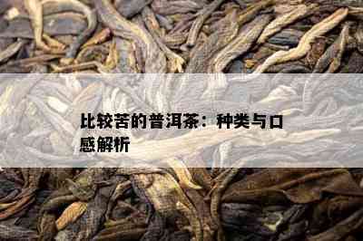 比较苦的普洱茶：种类与口感解析