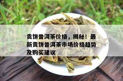 贡饼普洱茶价格，揭秘！最新贡饼普洱茶市场价格趋势及购买建议