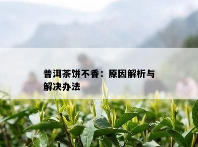 普洱茶饼不香：原因解析与解决办法