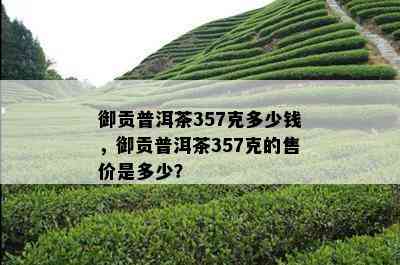 御贡普洱茶357克多少钱，御贡普洱茶357克的售价是多少？