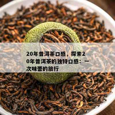 20年普洱茶口感，探索20年普洱茶的特别口感：一次味蕾的旅行