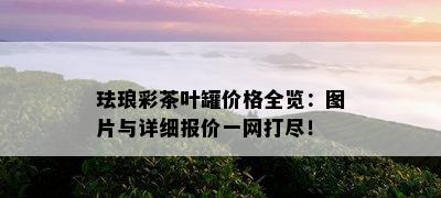 珐琅彩茶叶罐价格全览：图片与详细报价一网打尽！