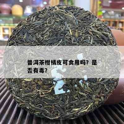 普洱茶柑橘皮可食用吗？是否有？