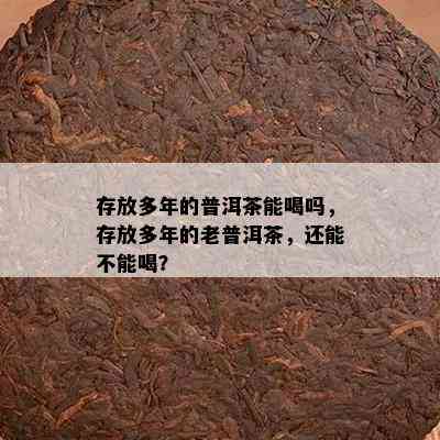 存放多年的普洱茶能喝吗，存放多年的老普洱茶，还能不能喝？