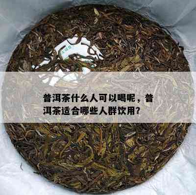 普洱茶什么人可以喝呢，普洱茶适合哪些人群饮用？