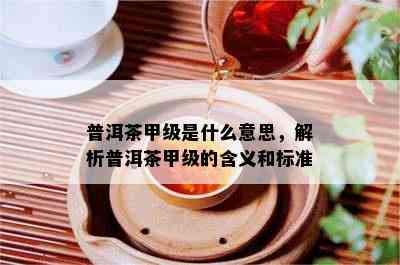 普洱茶甲级是什么意思，解析普洱茶甲级的含义和标准