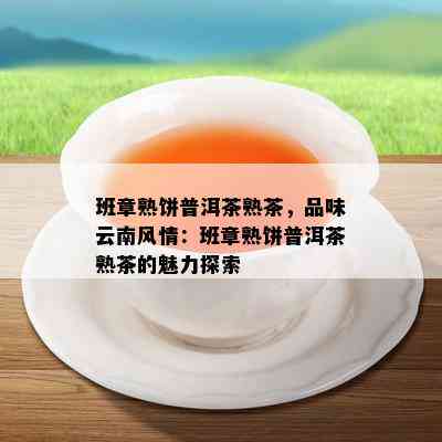 班章熟饼普洱茶熟茶，品味云南风情：班章熟饼普洱茶熟茶的魅力探索