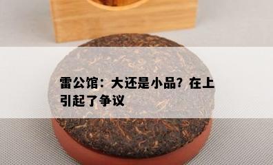 雷公馆：大还是小品？在上引起了争议