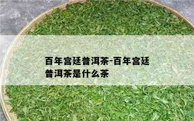 百年宫廷普洱茶-百年宫廷普洱茶是什么茶