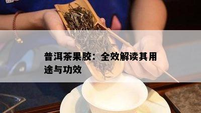 普洱茶果胶：全效解读其用途与功效