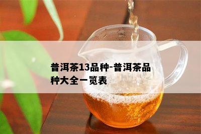 普洱茶13品种-普洱茶品种大全一览表