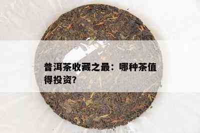 普洱茶收藏之最：哪种茶值得投资？