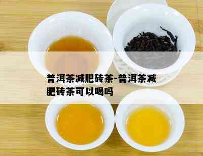 普洱茶减肥砖茶-普洱茶减肥砖茶可以喝吗