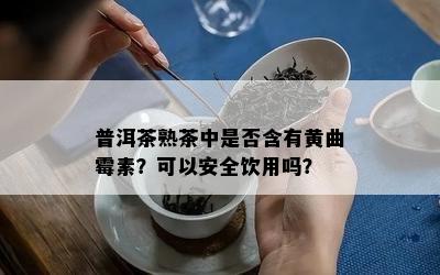 普洱茶熟茶中是不是含有黄曲霉素？可以安全饮用吗？