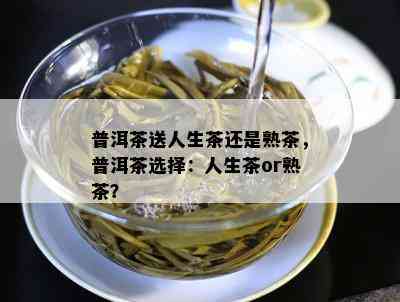 普洱茶送人生茶还是熟茶，普洱茶选择：人生茶or熟茶？