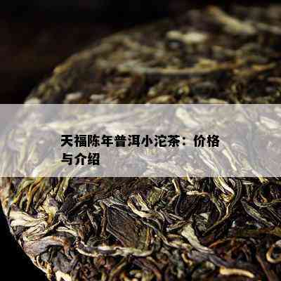 天福陈年普洱小沱茶：价格与介绍