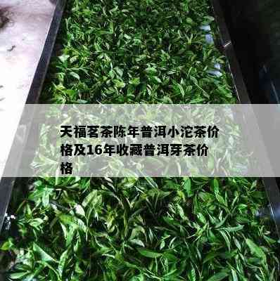 天福茗茶陈年普洱小沱茶价格及16年收藏普洱芽茶价格