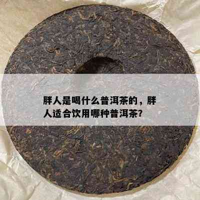 胖人是喝什么普洱茶的，胖人适合饮用哪种普洱茶？