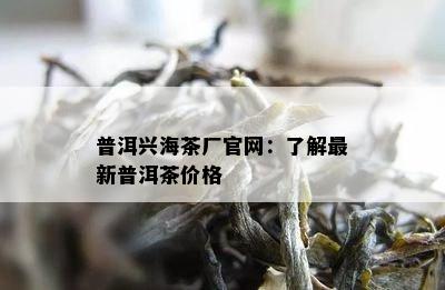 普洱兴海茶厂官网：熟悉最新普洱茶价格